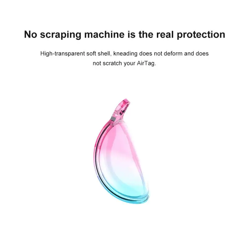 

Silicone Protective Case For AirTag Key Finder Location Tracker Anti Scratch Anti-Lost Protective Cover With Keychain Buckle