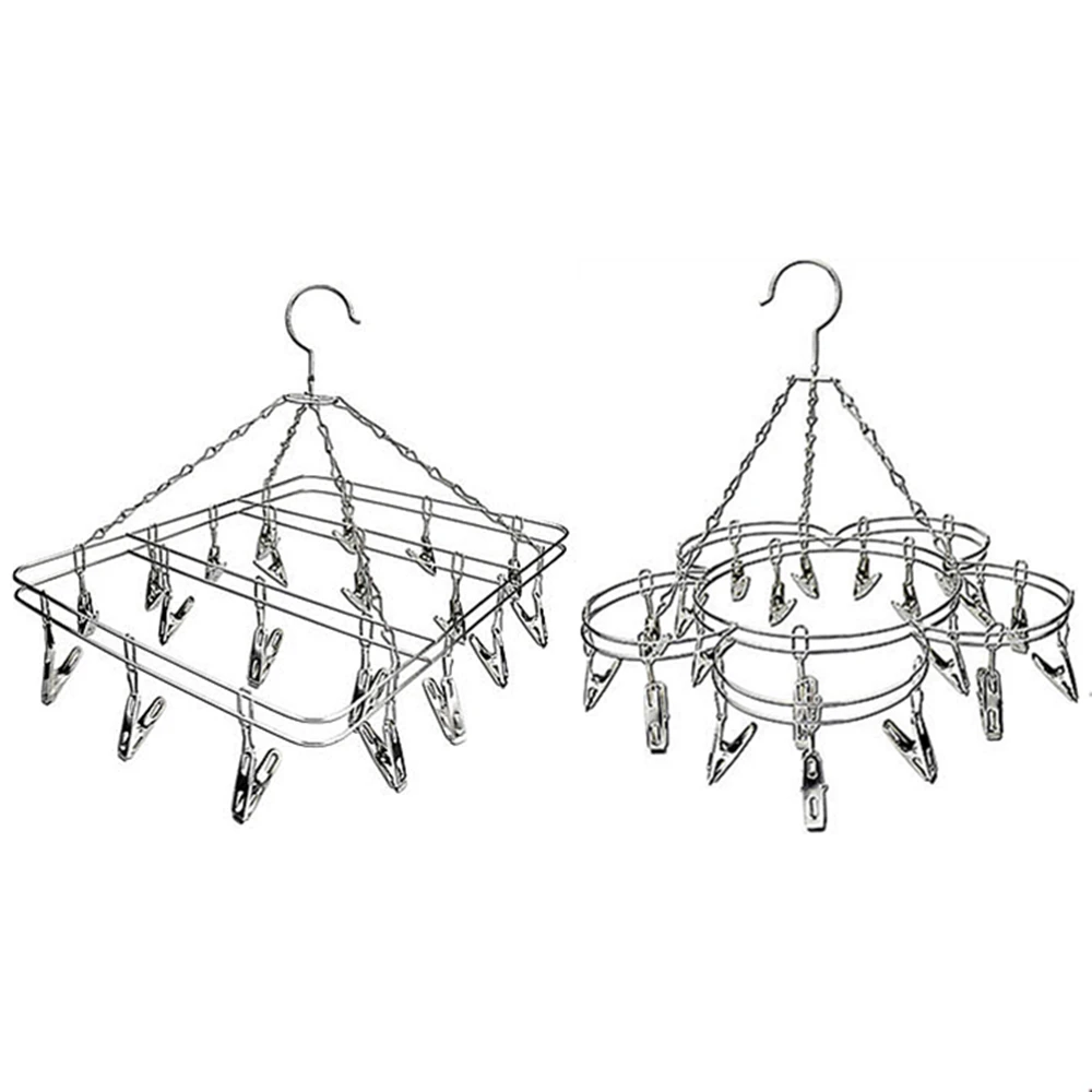 Горячая 20 шт носок нижнее белье зажимы из нержавеющей стали сушилка для одежды Peg