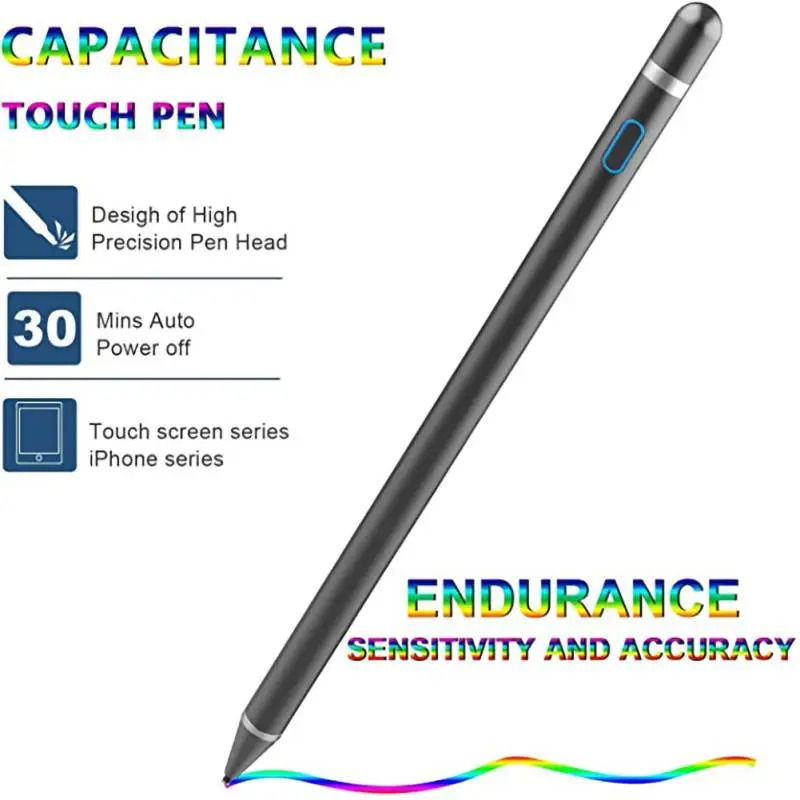 

Стилус для Apple Pencil 1 2, сенсорное перо для планшета, мобильного телефона, IOS, Android, для телефона, iPad Pro, Samsung, Huawei, Xiaomi