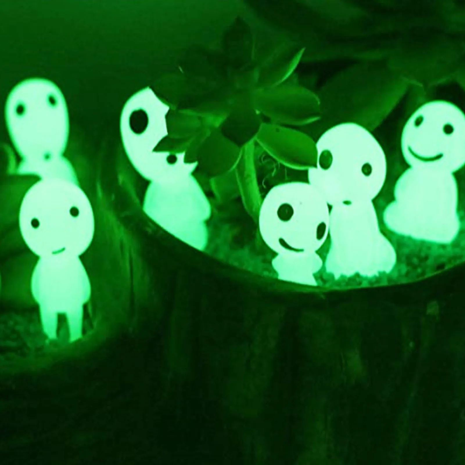 

10pcs Halloween Luminous Fairy Doll Ornament Glow In The Dark Ghost Princess Garden Yard Decor Halloween Party Supplies