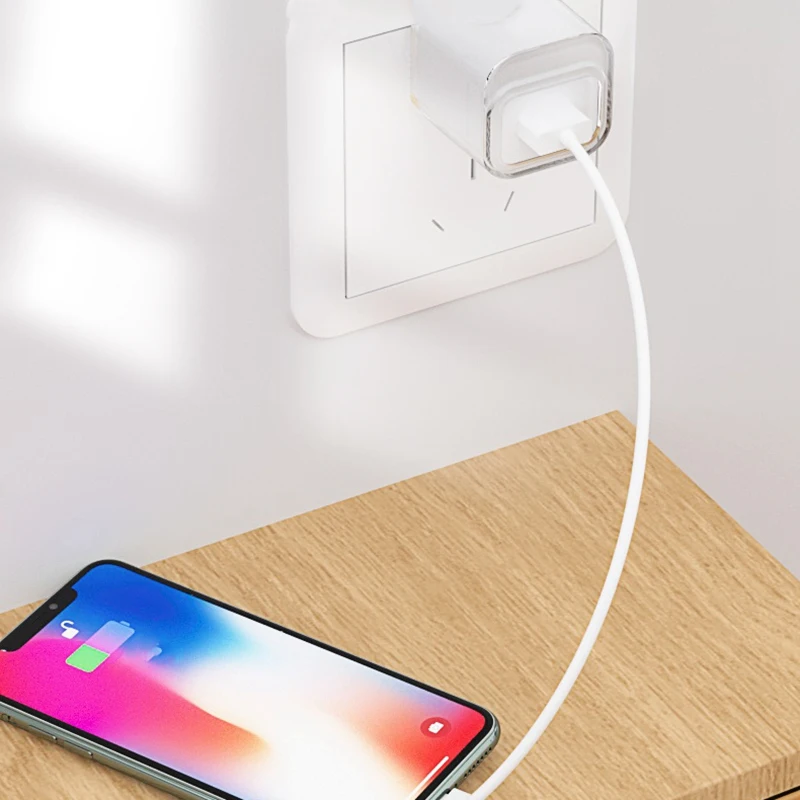 

2PCS TPU Charger Protective Case for iPhone 11 C Adapter Power Charging Cover USB Cable 20W/18W Organizer Protective