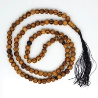 10mm oiled pine wood 99 prayer beads islamic muslim tasbih subhah masbahah misbahah allah muhammad rosary