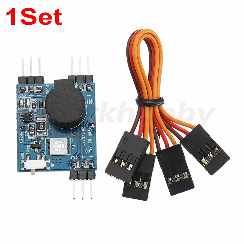

1 Set Sparkhobby ZMR-BB-2 4V-8.4V Infinite tracking alarm 120 dB bb buzzer LED lights for all RC remote control aircraft parts