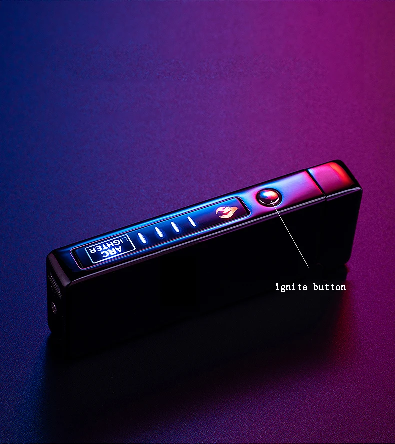 

Dual ARC Electric Lighter USB Rechargable Plasma Cigarette Lighter For Smoking Windproof Flameless Lighter