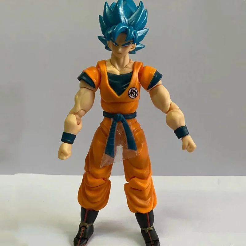 Фигурка героя Bandai Dragon Ball Z Сон Гоку Супер сайян подвижные голубые волосы DBZ аниме