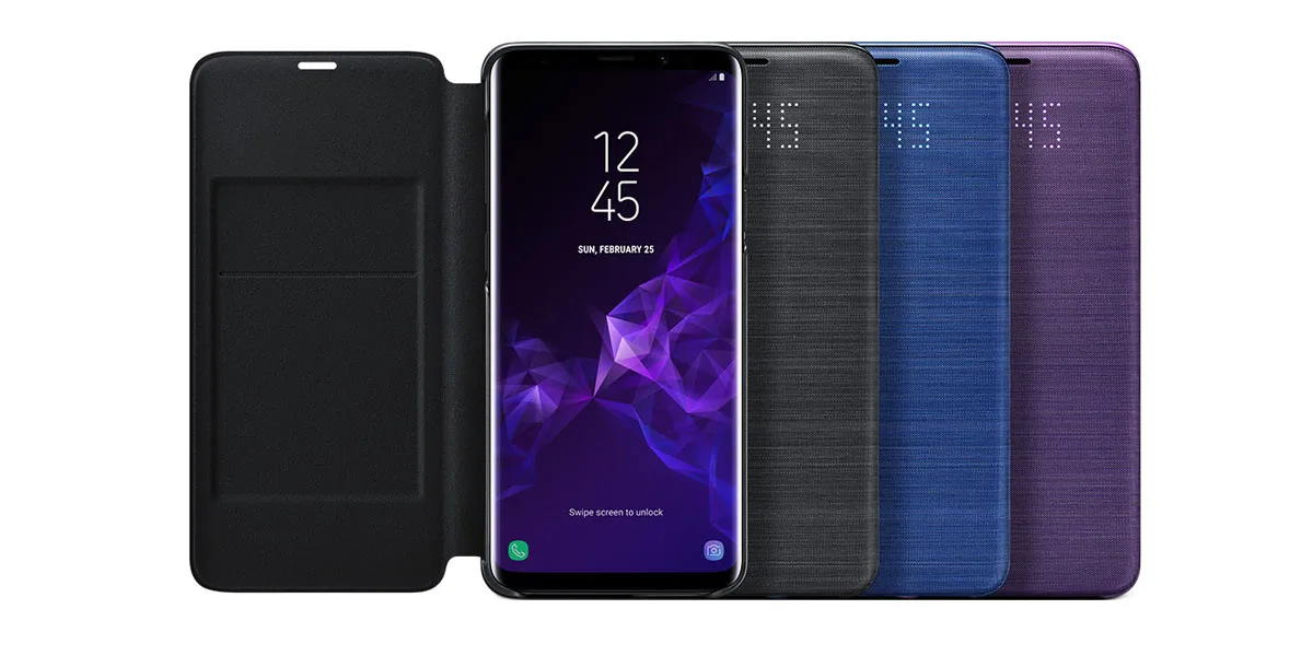 Оригинальный чехол для Samsung со светодиодной подсветкой умный телефона Galaxy S9 G9600 +