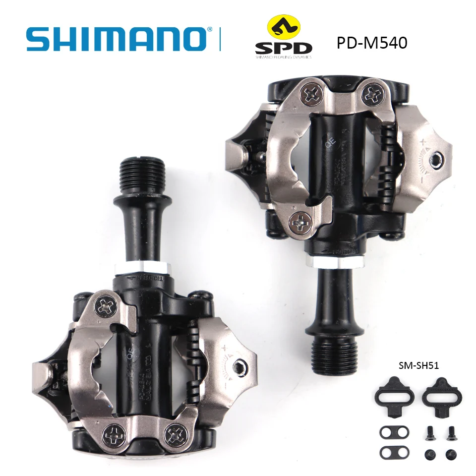 Педаль SHIMANO PD M540 SPD компактная алюминиевая для горных велосипедов - Цена: 5478.03