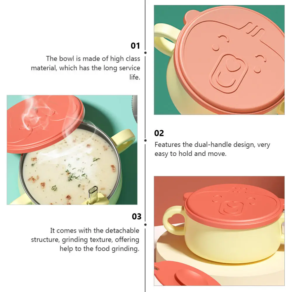 

1pc Baby Food Bowl Detachable Baby Food Bowl Food Grinding Bowl Kids Tableware