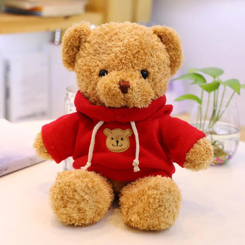 

Sweater Teddy Bear Children Plush Stuffed Toy Birthday Gift For Kid Present