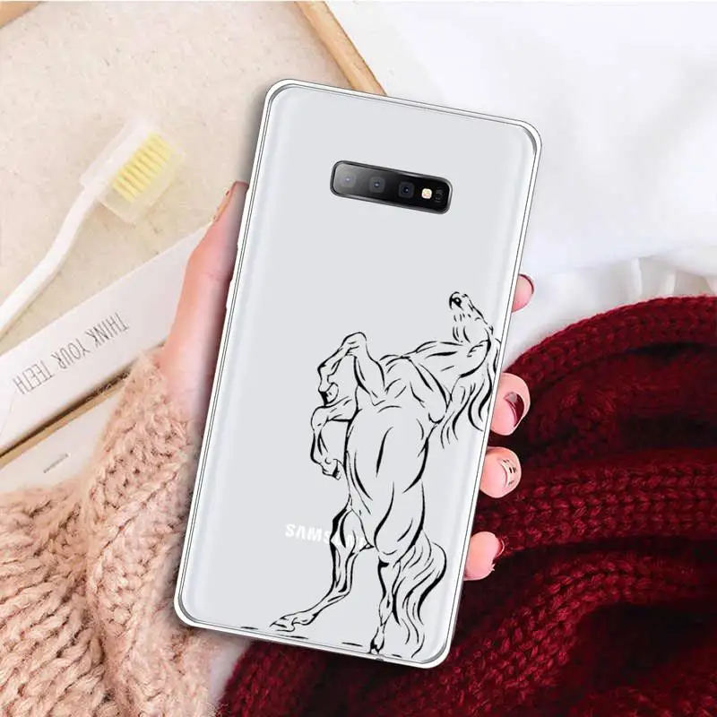 

Frederik The Great beauty horse Phone Case Clear Transparent for samsung A 21s 50 71 S 8 9 20 note 10 20 plus ultra