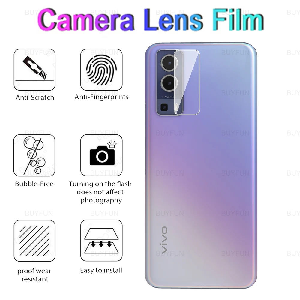 4in1 tempered glass for vivo y72 y52 5g camera lens protective film for vivo y 31 51 20 20i 1s 11 2019 screen protector glass free global shipping