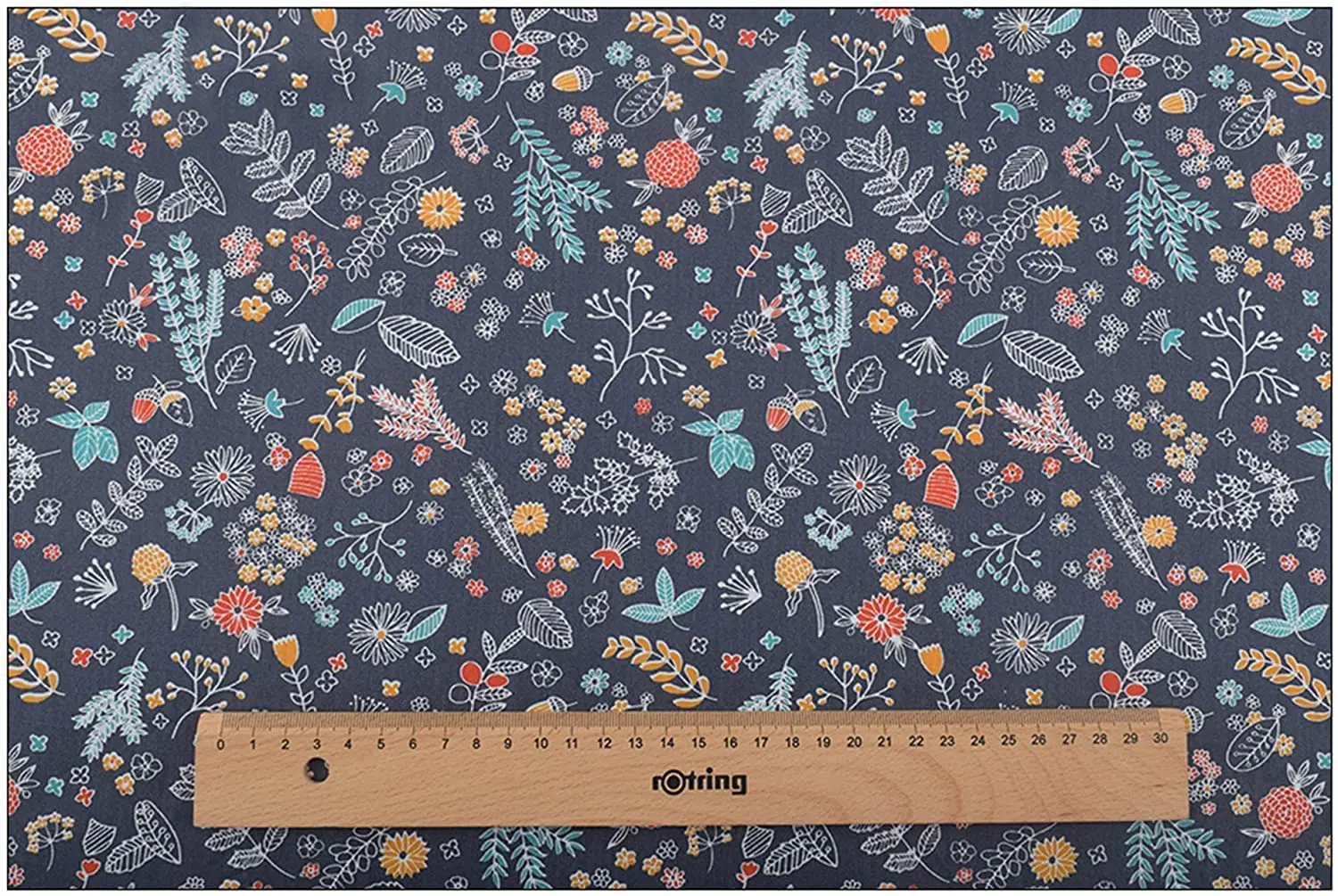 

160cm*50cm Dark Gray flower baby kids Cotton Fabric Printed Cloth Sewing Quilting bedding apparel dress patchwork fabric