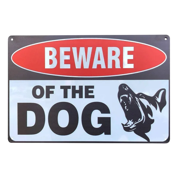 

Funny Warning SignsBeware of Dogs Vintage Retro Metal Tin Sign Wall Home Decorcm