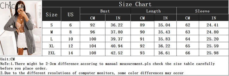 

Chiclily Solid Color Mid-length Cardigan Casual Loose Long Sleeve Autumn Winter 2020 Cardigan Sweaters Vintage Top