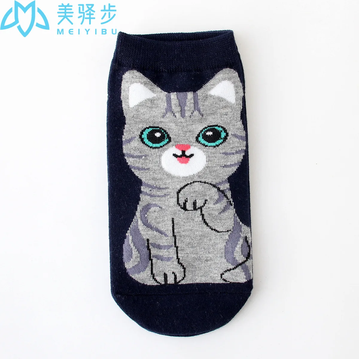 12 pairs per set Spring new cartoon female socks versatile cute dog sweat absorption sock hot socks wholesale