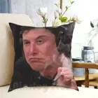 Чехол с принтом домашняя мягкая подушка с рисунком арбуза мускусного, разделительный мем, Забавный дымчатый Джо