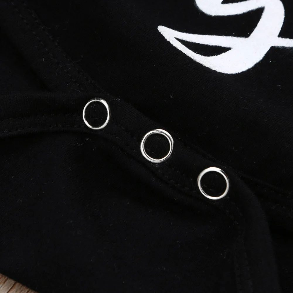 Одежда для малышей боди с короткими рукавами и надписью младенцев пуловер