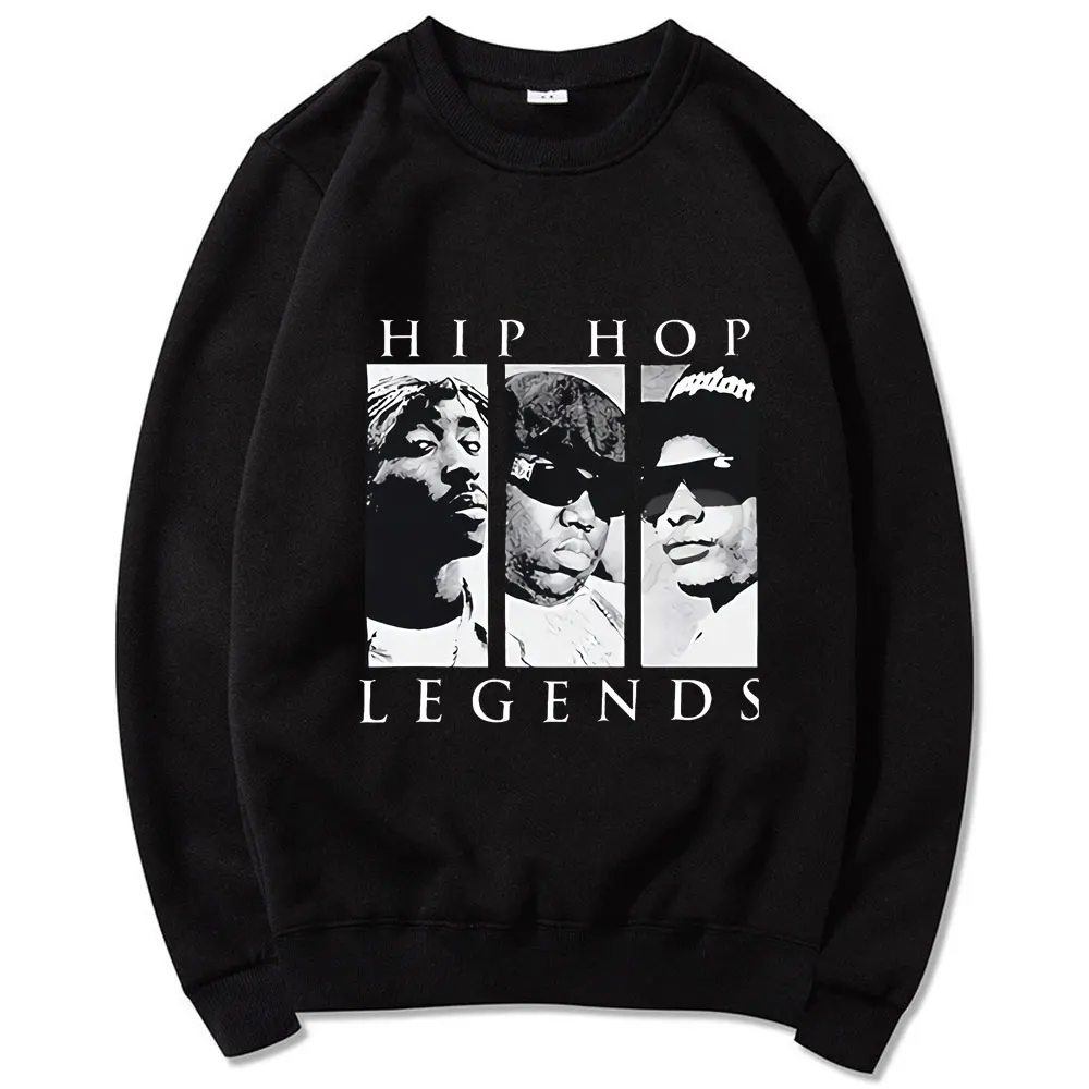 

2021 High Way To Hell Music Spring Autumn Crewneck Sweatshirts Male Hip Hop Legend 2Pac Tupac Hoodies Cotton Men Pullover Tops
