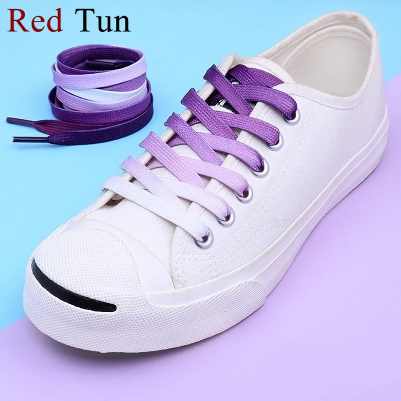 

1Pair / Colorful Shoelaces Flat Shoe laces Fashion Canvas Leisure Candy Party Fabric Shoelace Casual Chromatic Colour Shoelaces