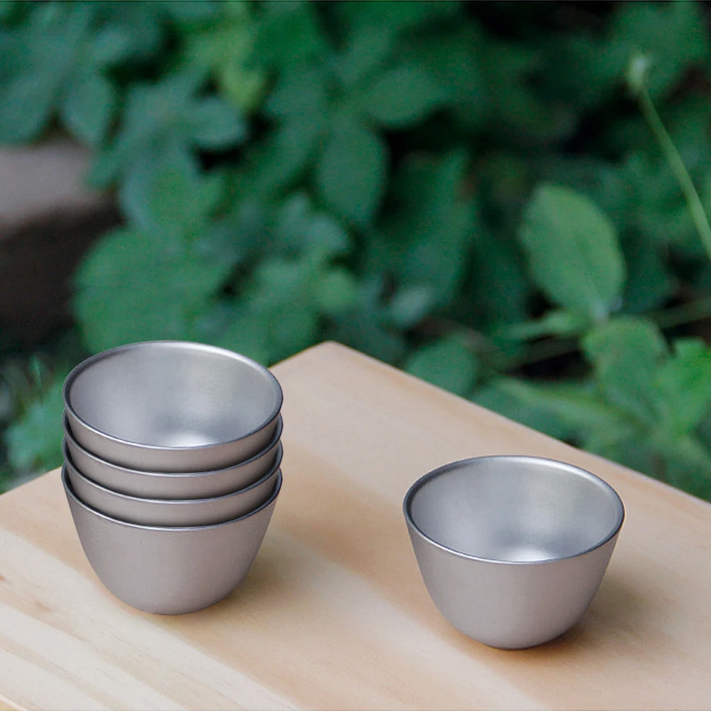 Lixada походная чашка для пикника 40 мл титановая Двойная Стенка чайная дома и офиса