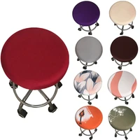 round chair cover bar stool cover high elastic seat cover home chair floral printed chair case colorful durable home decor