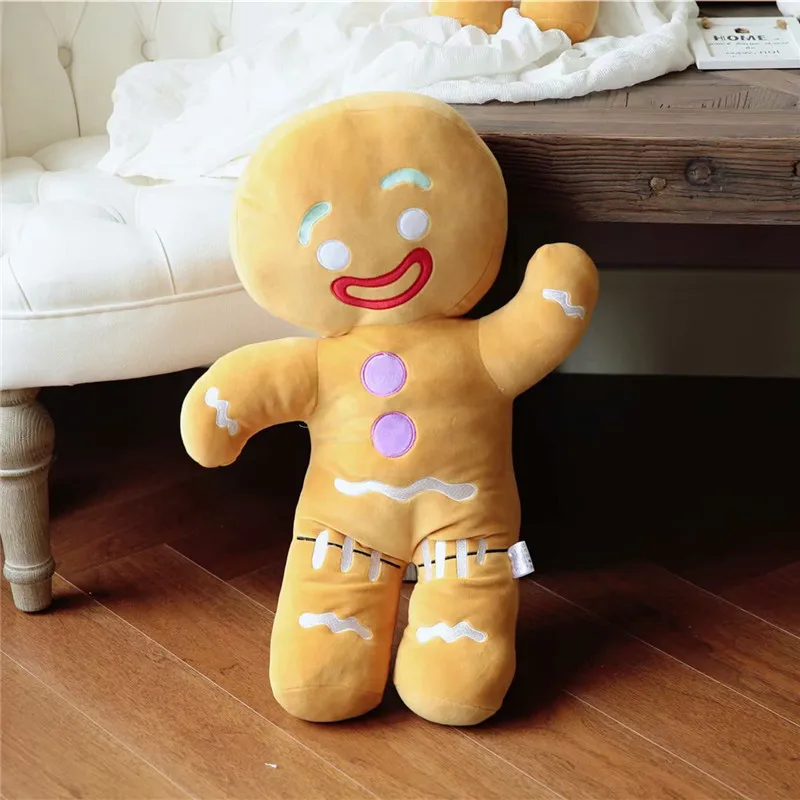 30/50cm Cartoon Gingerbread Man Plush Toys Biscuit Man Stuffed Soft Cute Pillow kawaii Bear Xmas Birthday GIft for Kids Baby