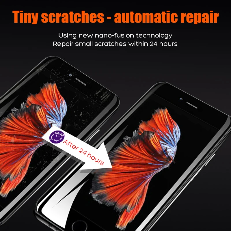 2.5D полностью изогнутое закаленное стекло для IPhone 7 6 6S Plus Защитная пленка экрана