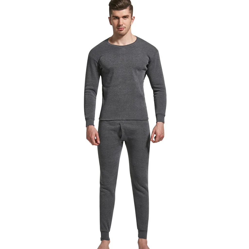 Термобелье мужское зимнее с круглым вырезом теплое 2 шт.|Кальсоны| |