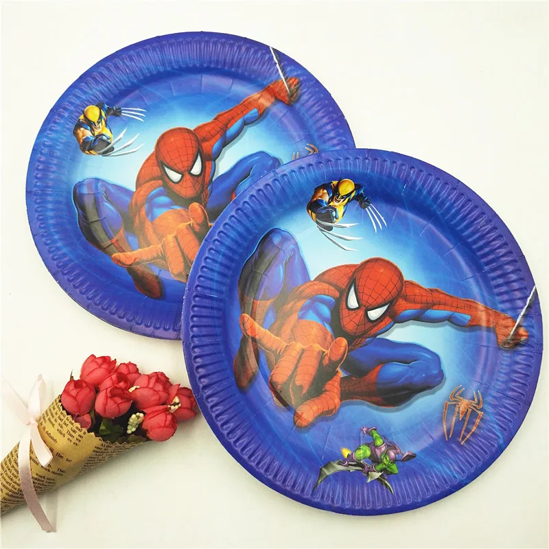 10 шт./компл. 7 дюймов Человек-паук супергерой вечерние принадлежности