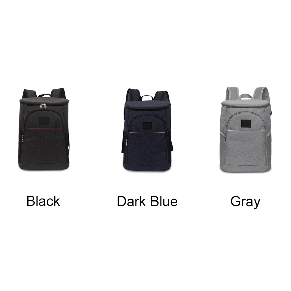 

18L Oxford Fabric Ice Pack Picnic Wine Cooler Zipper Travel Hand Bag Large Capacity Insulated Lunch Tote Food Storage Backpack