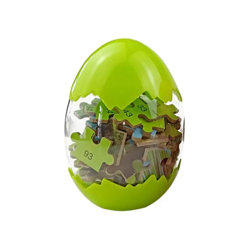 Green A Деревянные динозавры, яйца, пазлы, игрушки, развивающие игрушки, улучшающие практическую способность, интересный пазл, детский подарок - Цвет: Green A