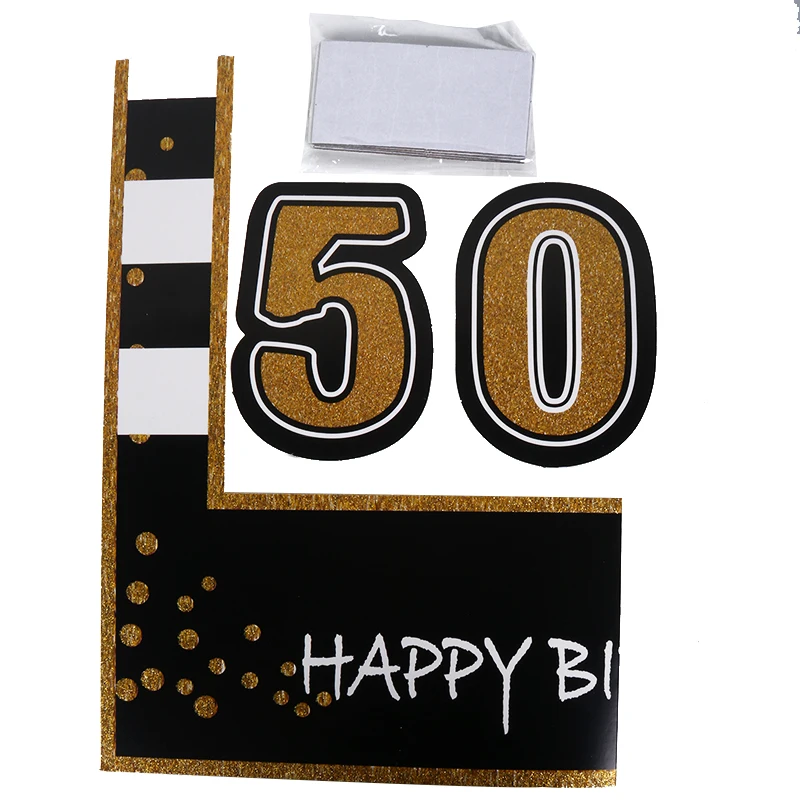 Свадебный декор фоторамка для взрослых 30th 40th 50th 60th Happy Birthday Photo Booth Реквизит для детей 1 день Рождения Декор принадлежности