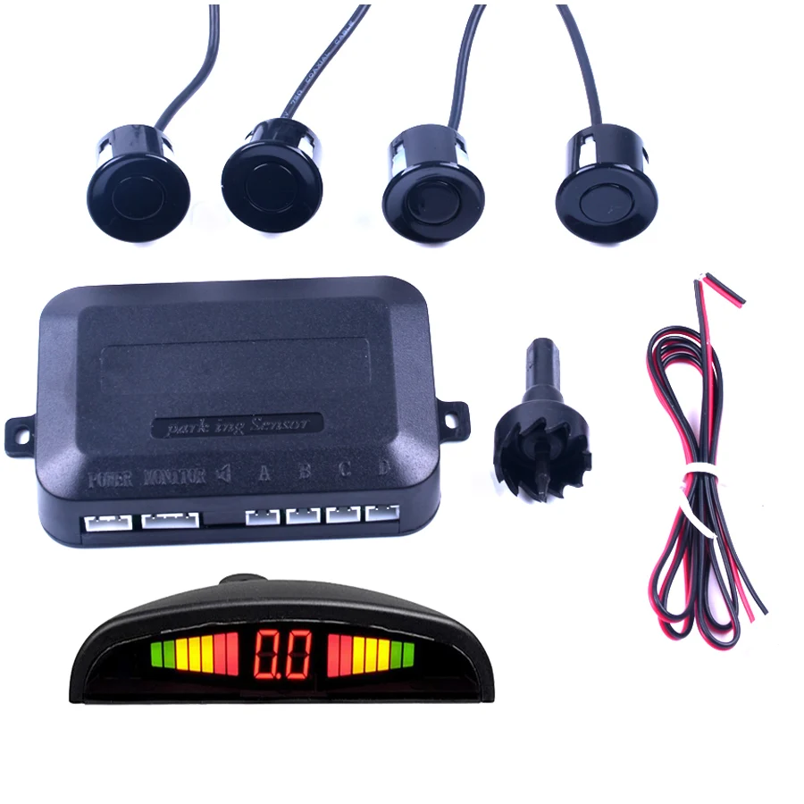 

1Set Car LED Parking Sensor Kit Display 4 Sensors for all cars Reverse Assistance Backup Radar Monitor System