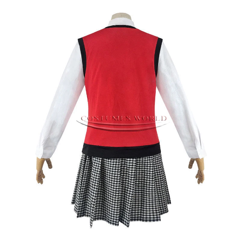 Костюм Аниме Kakegurui Midari Ikishima для косплея женская школьная форма JK жилет юбка