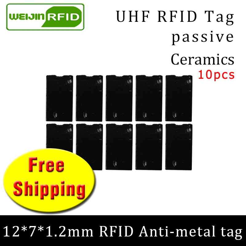 UHF RFID Анти металлическая метка 915 МГц 868 Alien Higgs3 EPC 10 шт. Бесплатная доставка 12*7*1 2 мм