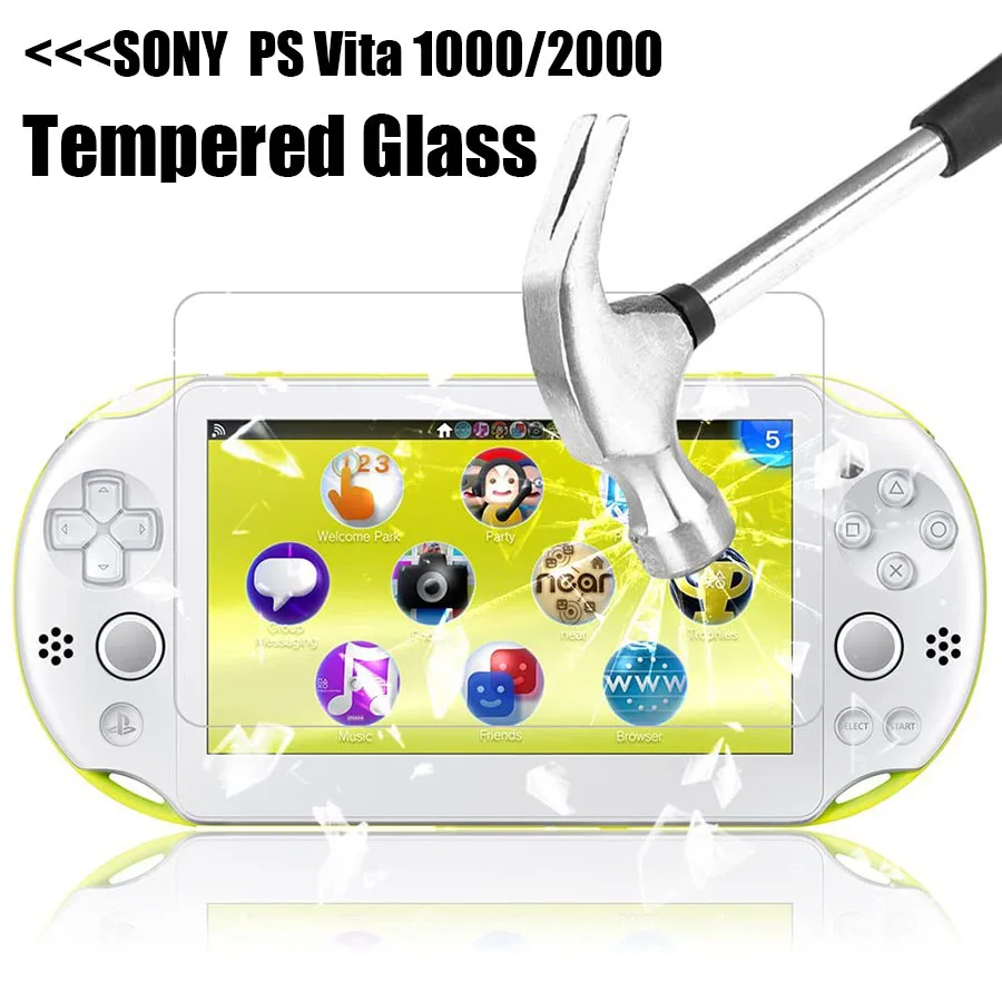 

2PCS Premium Tempered Glass For Sony PlayStation VITA 2000 PS VITA PSV 2000 Guard Screen Protector Glass Sony PS VITA PSV 1000