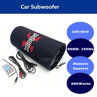portable 5 inch 12v 220v car subwoofer speaker audio phone bluetooth xp fm radio computer home motorcycle car active