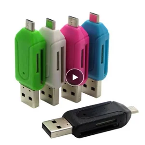 All In 1 USB Memory Card Reader Micro USB OTG To USB Mobile Phone Adapter SD/Micro SD USB Smart Memo in Pakistan
