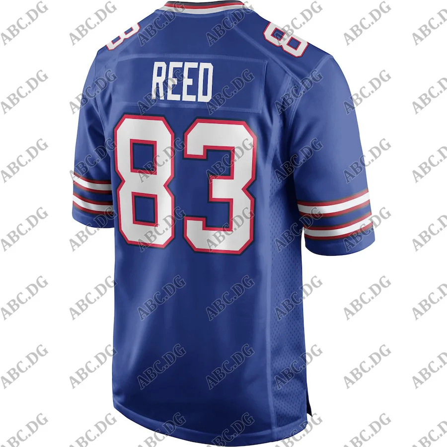 

Customized Stitch American Football Jersey Men Women Kid Youth Buffalo Andre Reed Royal Game Retired Player Jersey