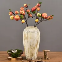 Simulation Red Fuji apple tree branch dry flower decoration indoor home furnishings safe marriage
