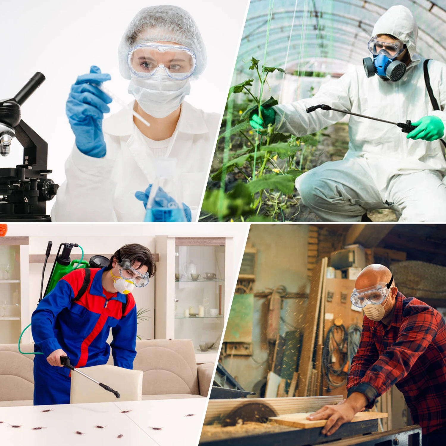 Защитные очки защитные противотуманные пылезащитные Полностью герметичные для