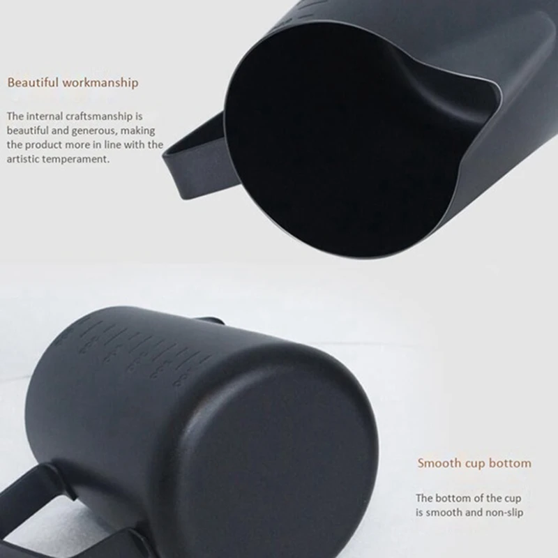 

Stainless Steel Milk Frothing Pitcher for Macchiato Cappuccino Latte Art,Including Latte Art Pen,Milk Frother,600ML