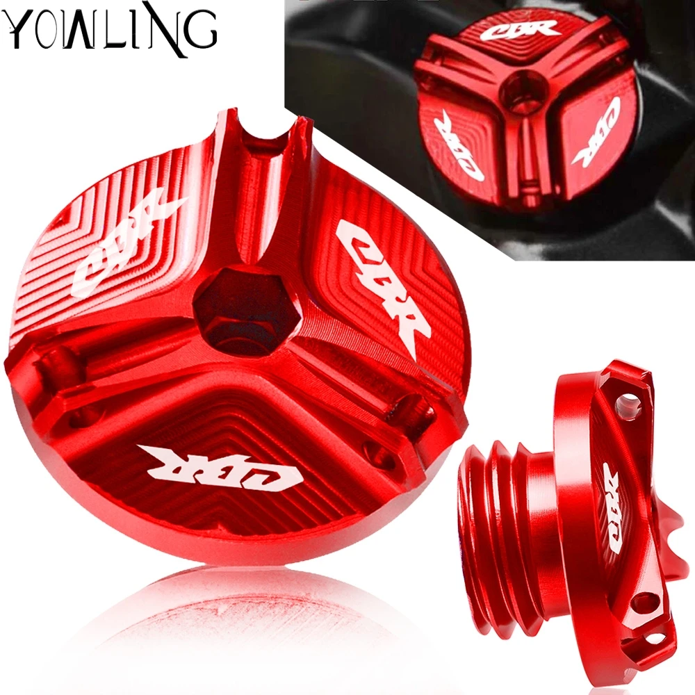 

FOR Honda CBR300R CBR400R CBR 400R 2013 2014 2015 2016 2017 Motorcycle M19*2.5 Engine Oil Filter Cup Plug Cover Screw