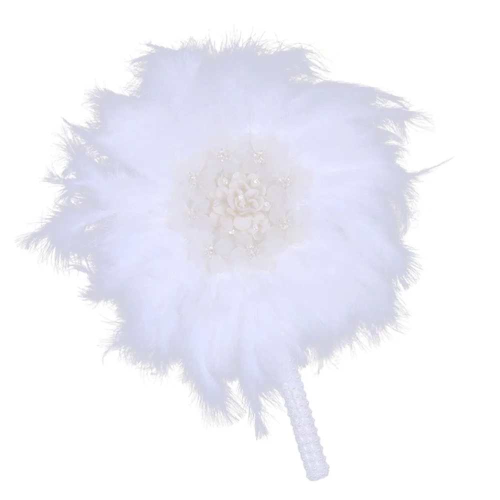 

Wedding Feather Fan Decorative Fan Unique Stage Performance Fan for Women