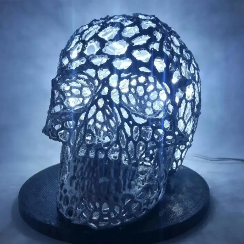 

Vintage Halloween Decoration Skull Hollow Head Lighting Scary Sky Hollow Head Headlight Halloween Lighting Home Party Decor