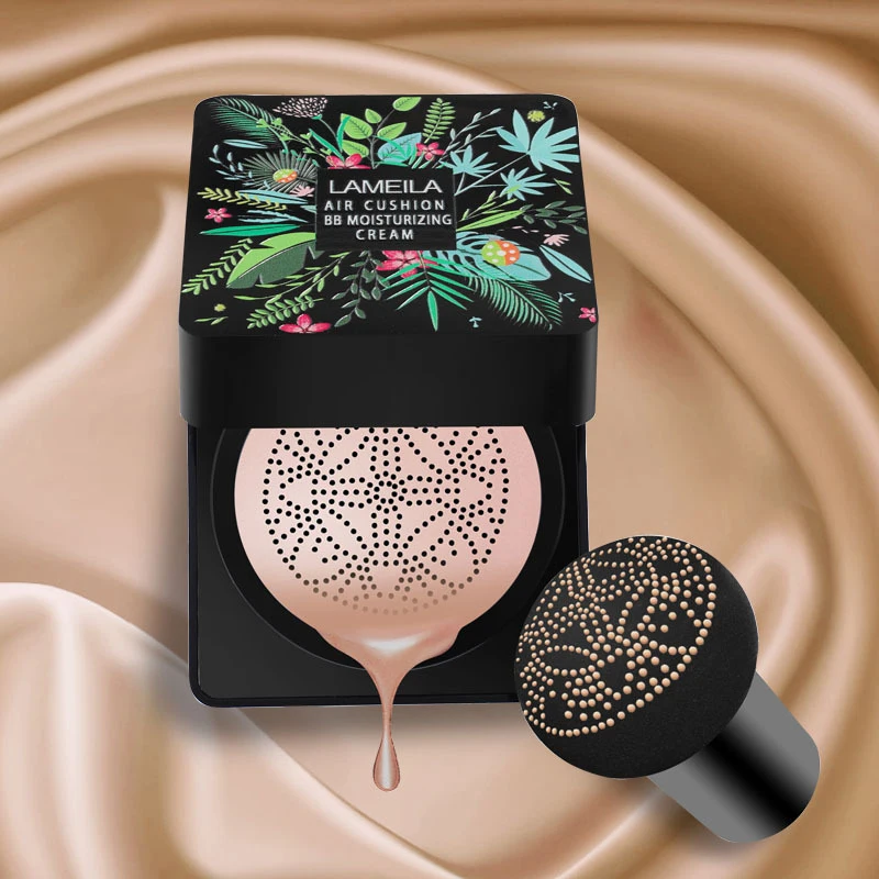

LAMEILA Hot BB Air Cushion Foundation Mushroom Head CC Cream Concealer Whitening Makeup Cosmetic Brighten Face Base Tone TSLM1