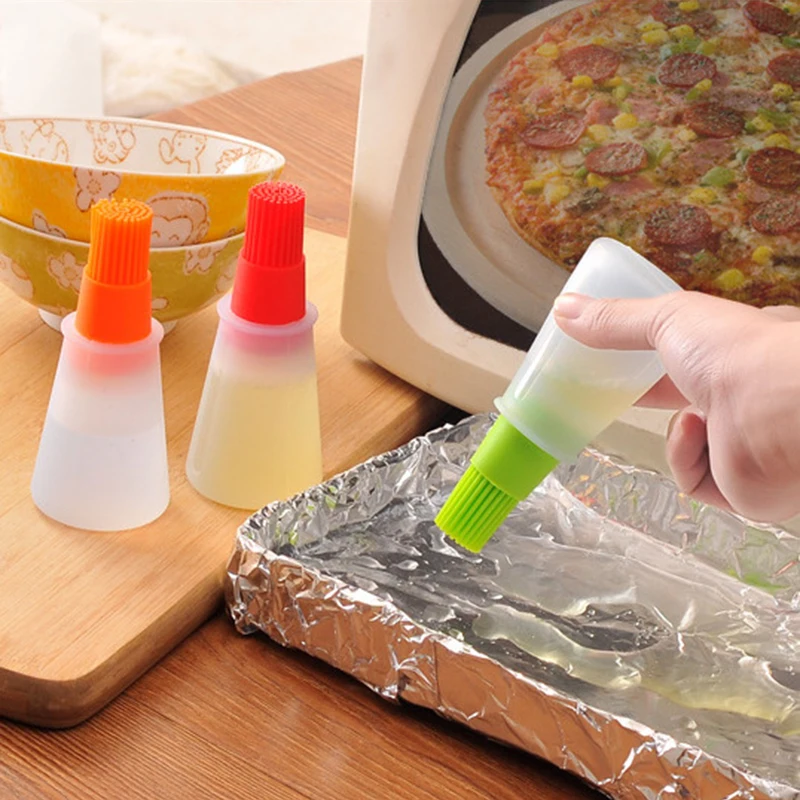 

Oil Brush Baking Brushes Liquid Basting Oil Pen Cake Butter Bread Pastry Brush BBQ Utensil Silicone Basting Brush Kitchen Tools
