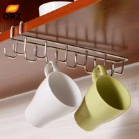 orz kitchen utensils organizer shelf storage towel hooks housekeeper hangers cabinet storage shelves for kitchen convenience