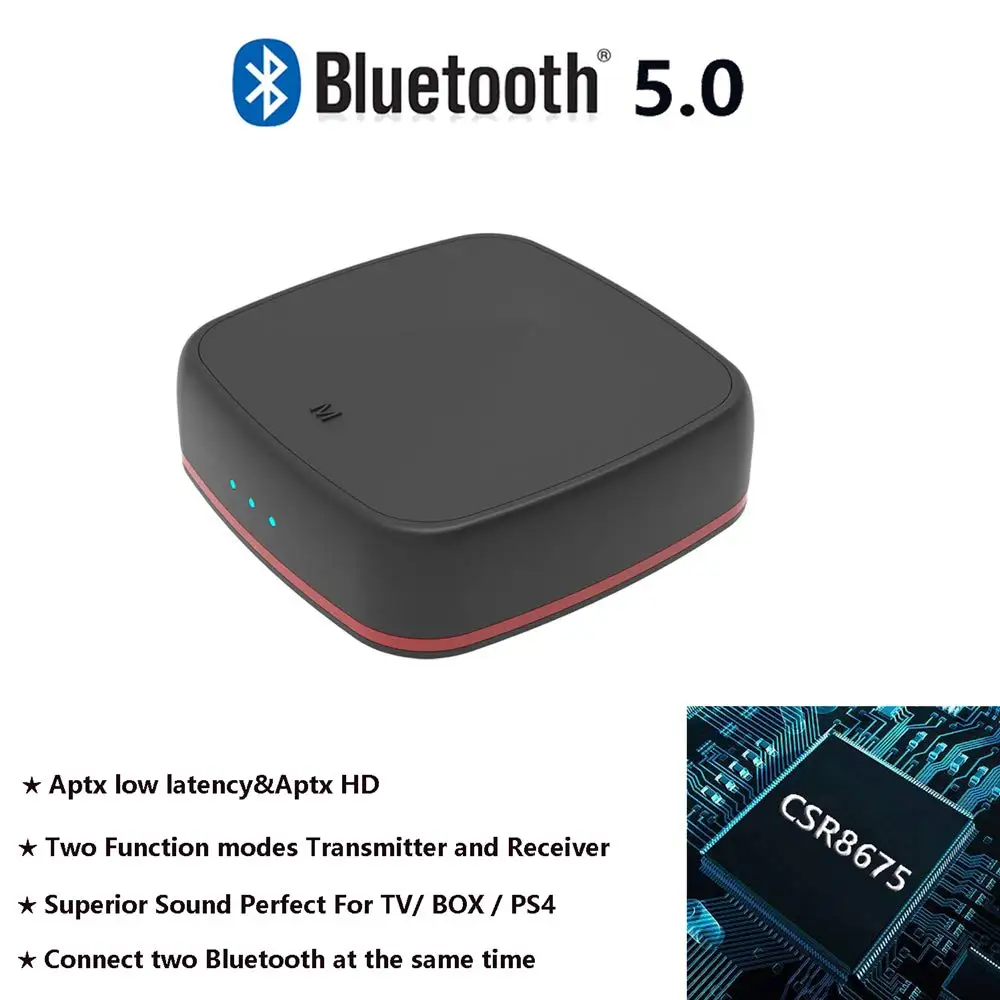 Двойное соединение Bluetooth 5 0 CSR8675 Aptx HD LL с низкой задержкой стерео аудио Spdif