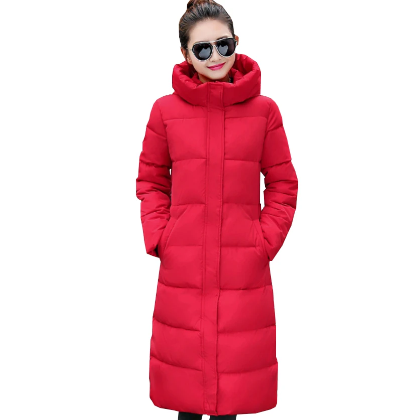 Женская зимняя длинная куртка 2020 НОВАЯ тонкая теплая хлопковая стеганая с
